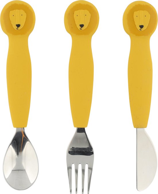Trixie Silicone cutlery set 3-pack - Mr. Lion van Trixie