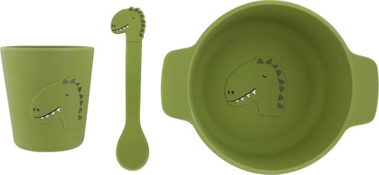 Trixie Silicone first meal set - Mr. Dino van Trixie