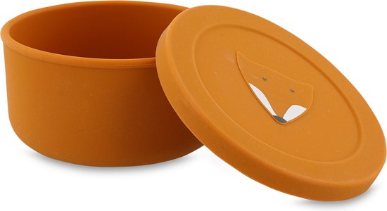 Trixie Silicone snack pot with lid - Mr. Fox van Trixie