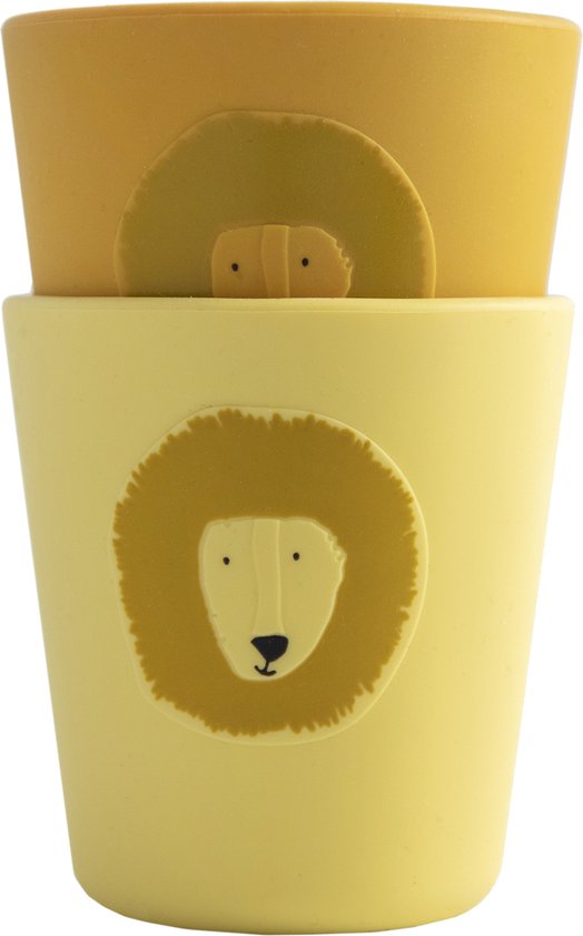 Trixie Siliconen beker 2-pack - Mr. Lion van Trixie