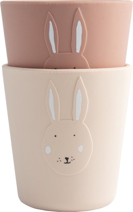 Trixie Siliconen beker 2-pack - Mrs. Rabbit van Trixie