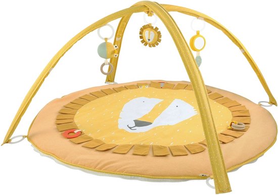 Trixie Speelmat met bogen - Mr. Lion - Baby Speelkleed - Babygym met Speeltjes - Speelgoed vanaf 0 jaar - Stimuleert ontwikkeling van Trixie