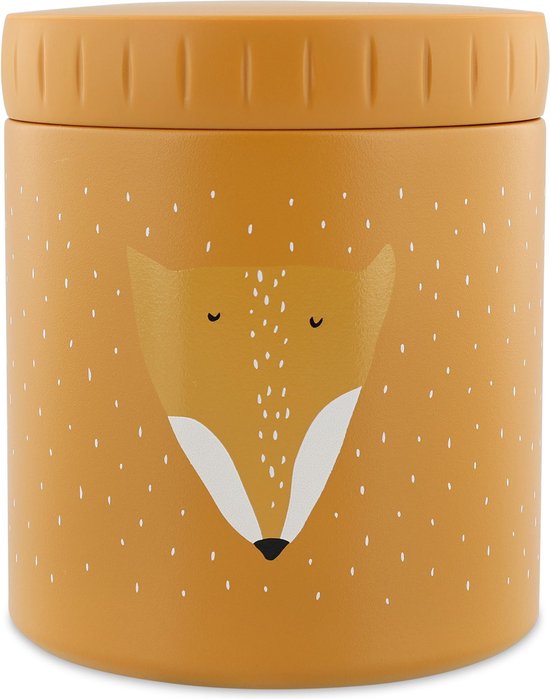 Trixie Thermos container - Mr. Fox - Thermo lunchpot voor kinderen - 500 ML - RVS Lunchbox - Oranje van Trixie