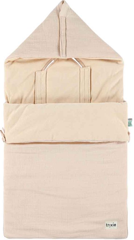Trixie voetenzak baby - Bliss Blossom roze autostoel kinderwagen. van Merkloos