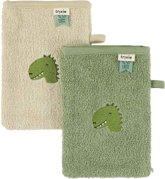 Trixie Washandje 2-Pack - Dino van Trixie