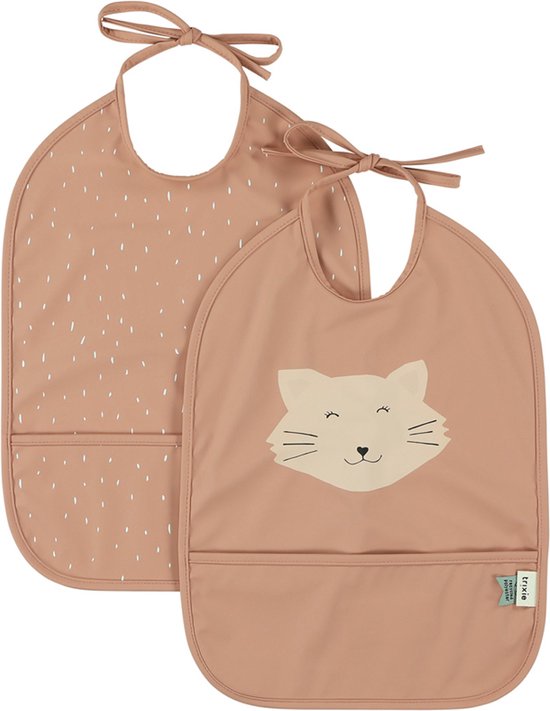Trixie Waterdicht slabbetje 2-pack - Mevrouw Kat van Trixie
