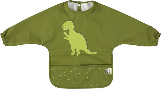 Trixie Waterdicht slabbetje lange mouw - Mr. Dino van Trixie