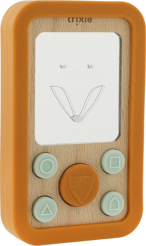Trixie Wooden silicone baby phone - Mr. Fox van Trixie