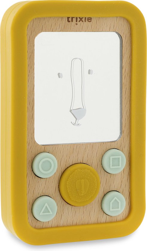 Trixie Wooden silicone baby phone - Mr. Lion van Trixie