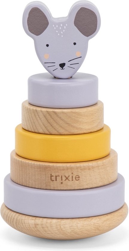Trixie Wooden stacking toy - Mrs. Mouse van Trixie