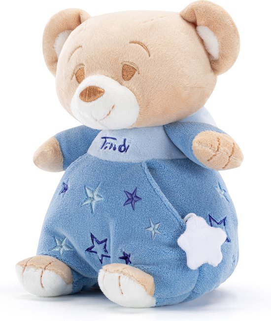 Trudi Knuffel Blauw 18 cm - Hoge kwaliteit pluche knuffel - Knuffeldier voor jongens en meisjes - Blauw - 12x18x11 cm maat S van Trudi