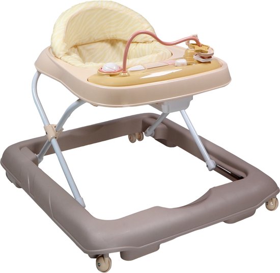 Tryco Baby Walker Zebra Beige Loopstoel van Merkloos