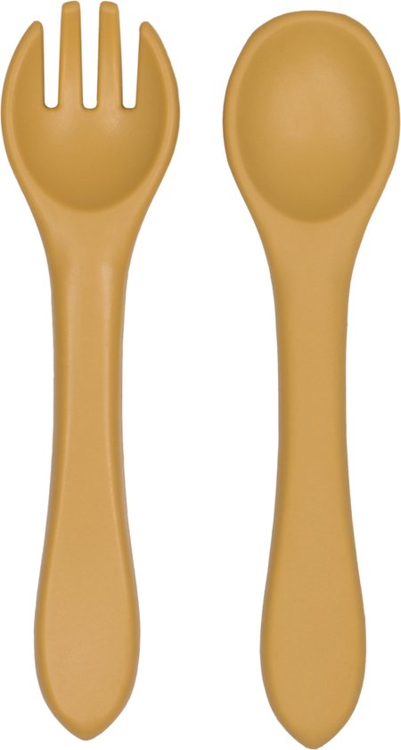 Tryco Honey Gold Siliconen Kinderbestek TR-392808 van Tryco