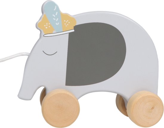 Tryco Houten Olifant Trekfiguur TR-303023 van T
