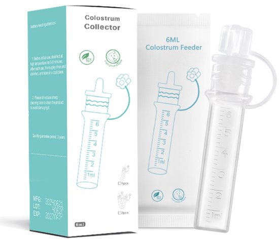 TSD goods – Colostrum Collector – 2 Stuks verpakking – Verzamelen, Bewaren en Voeden van Colostrum / Moedermelk – Herbruikbaar van TSD goods