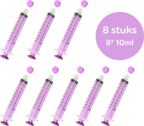 TSD goods - Colostrum / Moedermelk voedingsspuit - incl. afsluitdop - set 8 stuks - 10ML