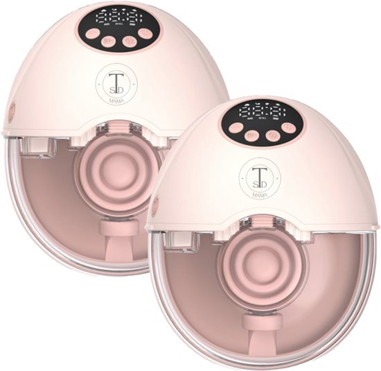 TSD goods – Elektrische Borstkolf – Handsfree Borstkolf – Borstkolf – Dubbele Borstkolf – Met 30 Moedermelk Bewaarzakjes - Roze van TSD goods