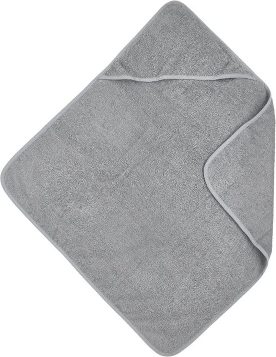 Tú Sodi Borduurstudio - Gepersonaliseerde badcape met naam - meyco baby - grey van Merkloos