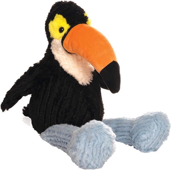 Tukan Pluche Dier - Zacht Speelgoed Vogeltje - Knuffelen en Spelen - Duurzaam Ontworpen - 20 cm - Multicolor