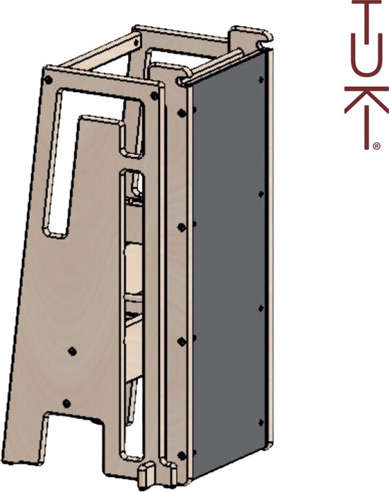 Tuki® slide with drawing board nature van Merkloos