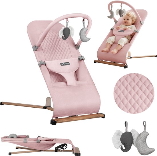 Tulano Moon 30 Comfortabel Wipstoeltje - Ergonomische Babywipper - Roze