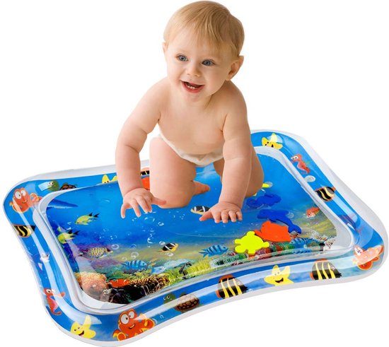 Tummy Time -Baby Waterspeelmat – Opblaasbaar - Watermat – Speelmat - Waterspeelgoed -  Babyshower Cadeau – Kraamcadeau – Speelgoed – Speelkleed Baby van T