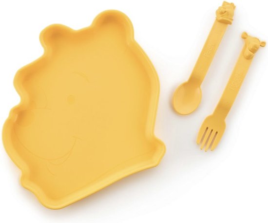 Tupperware\bordje en bestek van T