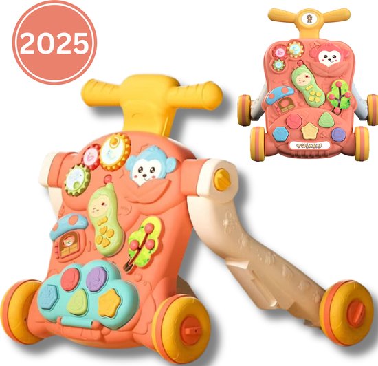 Twinky® Luxe Loopwagen - Babywalker met Interatieve Speelset, Speed Control Rem en afneembaar Telefoontje - Loopstoel & Loopauto voor Baby van Twinky