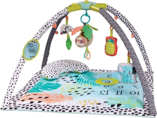 Twist fold gym play mat 4 modes sensory toys infants toddlers multicoloured van T