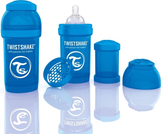Twistshake Anti-colic babyfles - Blauw - 180ml van T