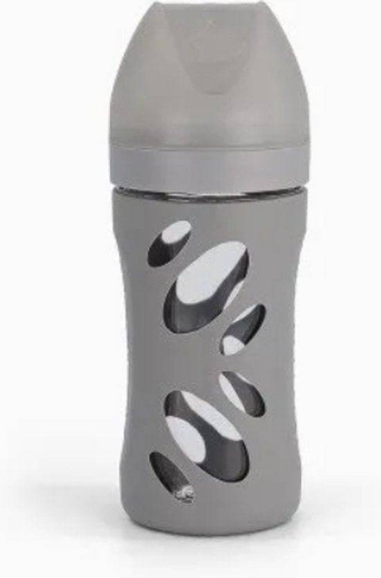 Twistshake - Anti-koliek Glazen Fles 260ml – Grey