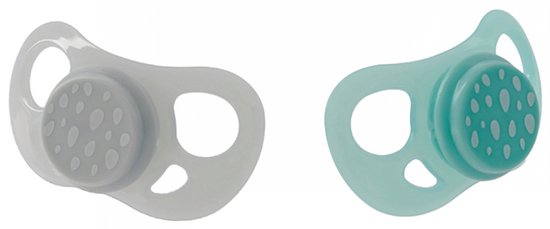 Twistshake Orthodontische Fopspeen Limited Edition Set van 2 6 Maanden en Ouder (Kleur : Turkoois / Lichtgrijs) van Merkloos