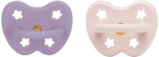 Two-Pack Orthodontic Teat 3-36 Months (Powder Pink & Lavender)