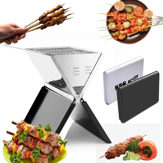 TX Store - Opvouwbare BBQ - Camping - BBQ grill - Tuin/ camperen - Compact - Efficient van TX Store