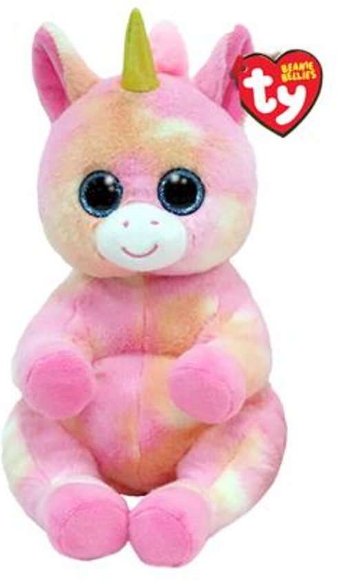 TY Beanie Babies Bellies Skylar Unicorn Medium van T