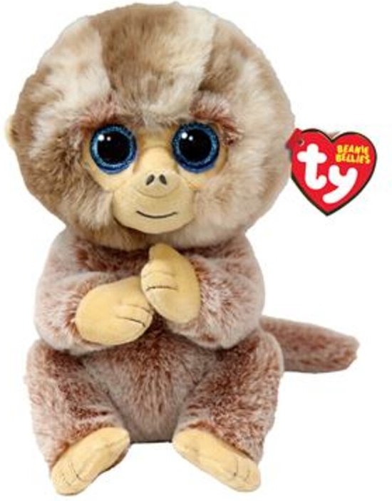 TY Beanie Babies Bellies Stubby Monkey Medium van T