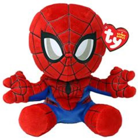 TY Beanie Babies Marvel Spiderman Soft 15 cm van Ty