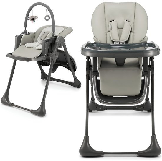 TYR® Kinderstoel - 2-in-1 - Vouwstoel - Kinderstoel Inklapbaar - Grijs - 85cm x 56cm x 101cm