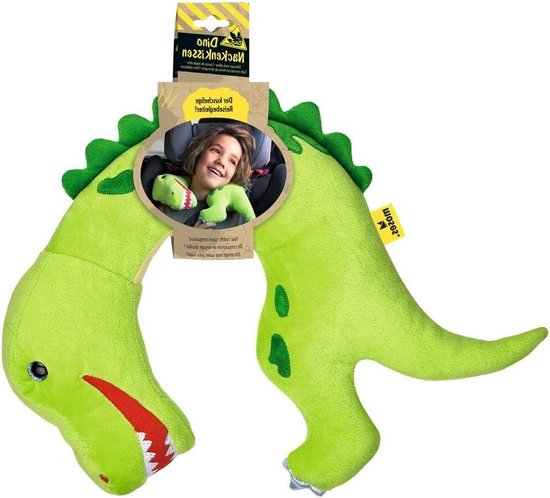 Tyrannosaurus-Rex Nekkussen knuffeldier voor kinderen - ideaal voor lange reizen - 1 stuk