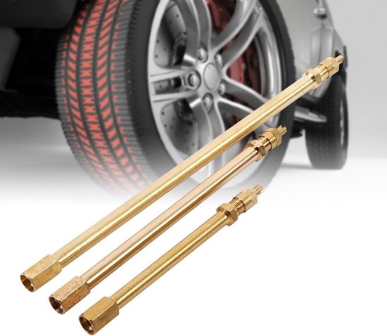 Tyre Valve Extension Adapter - Tyre Extension 100/140/200 mm - Brass Extension voor Inflaten - Valve Extension (100 mm) van Ty