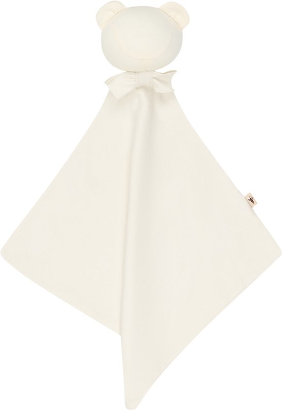 UAUA - Teddy Comforter - Crema - Knuffeldoekje - Pima Katoen - Kraamcadeau - Ademend - Babyknuffel van UAUA