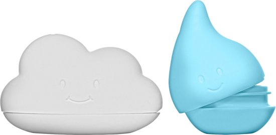 Ubbi Badspeeltjes Wolk & Druppel - Cloudy Blue van Ubbi
