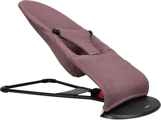 Ukje Hoes Overtrek Wipstoelhoes - Gaat OVER de bekleding van je BabyBjörn wipstoel heen - Perfecte Pasvorm - Makkelijk Wasbaar - Mauve Wafelstof van Ukje