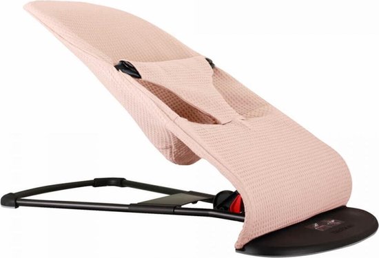 Ukje Hoes Overtrekhoesje Overtrek Wipstoelhoes - LET OP: Gaat OVER originele bekleding van BabyBjörn wipstoel heen - Past ook op Qute Q en Kinderkraft - Perfecte Pasvorm - Zacht katoen - Beschermt je Stoel - Makkelijk Wasbaar - Roze Wafelstof van Ukje