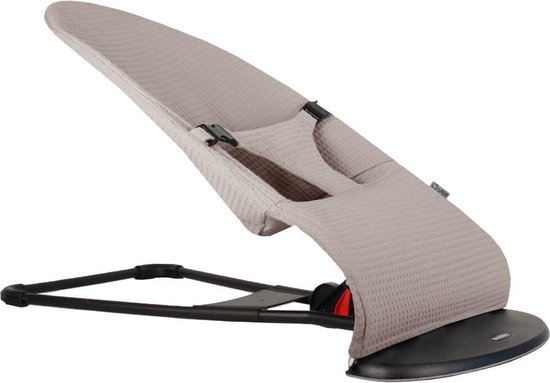 Ukje Hoes Wipstoelhoes geschikt voor BabyBjörn Wipstoel - Ter Vervanging Originele Baby Björn Hoes - Perfecte Pasvorm - Zacht katoen - Makkelijk Wasbaar - Beige Wafelstof van Merkloos