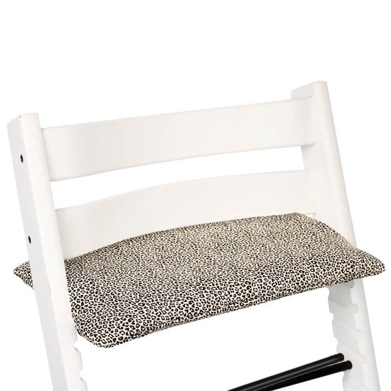 Ukje Stoelverkleiner - Geschikt voor Stokke Tripp Trapp - Geplastificeerd - Kinderstoel - Kussenset - Zand Luipaard - Extra dik van Ukje