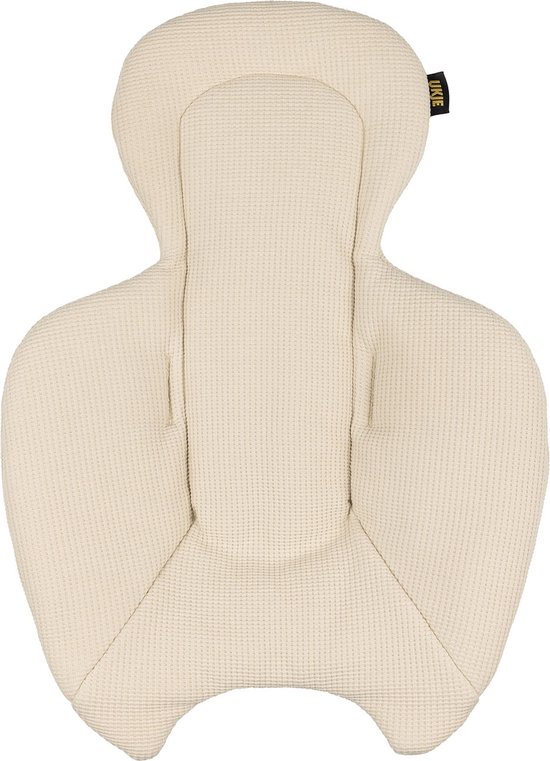 Ukje Verkleinkussen geschikt voor 4Moms Mamaroo 5 Rockaroo Wipstoel - Newborn Insert - Dubbelzijdig - Makkelijk Wasbaar - Perfecte Pasvorm - Zacht Katoen - Beige Wafelstof van Ukje