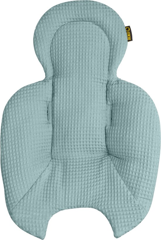 Ukje Verkleinkussen geschikt voor 4Moms Mamaroo 5 Rockaroo Wipstoel - Newborn Insert - Dubbelzijdig - Makkelijk Wasbaar - Perfecte Pasvorm - Zacht Katoen - Jade Wafelstof