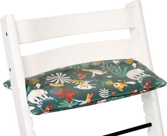 Ukje Zitkussen - Geschikt voor Stokke Tripp Trapp - Kussenset - Geplastificeerd - Groen Aap - Extra dik van Ukje
