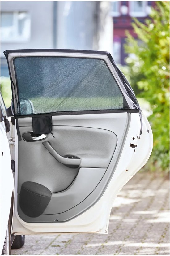 Ultimate speed Auto zonwering 2 stuks - 49-113cm - incl netzak voor het opbergen van Ultimate